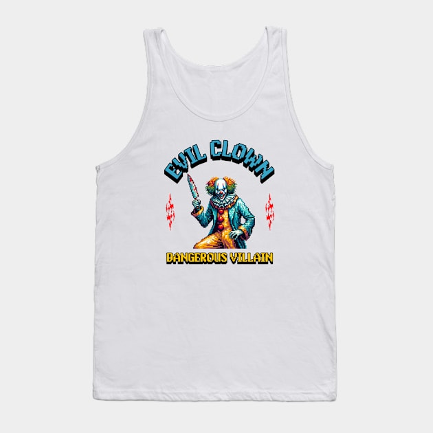 scary evil clown villain Tank Top by Dracoola